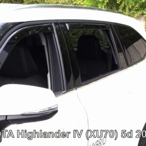 Heko ΑΝΕΜΟΘΡΑΥΣΤΕΣ ΓΙΑ TOYOTA HIGHLANDER (XU70) 5D 2019+ ΣΕΤ ΑΥΤΟΚΙΝΗΤΟΥ ΑΠΟ ΕΥΚΑΜΠΤΟ ΦΙΜΕ ΠΛΑΣΤΙΚΟ HEKO - 4 ΤΕΜ.