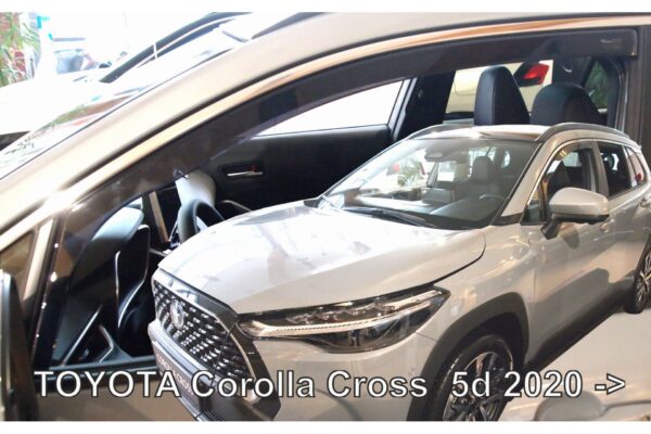 Heko ΑΝΕΜΟΘΡΑΥΣΤΕΣ ΓΙΑ TOYOTA COROLLA CROSS 5D 2020+  ΖΕΥΓΑΡΙ ΑΠΟ ΕΥΚΑΜΠΤΟ ΦΙΜΕ ΠΛΑΣΤΙΚΟ HEKO - 2 ΤΕΜ.