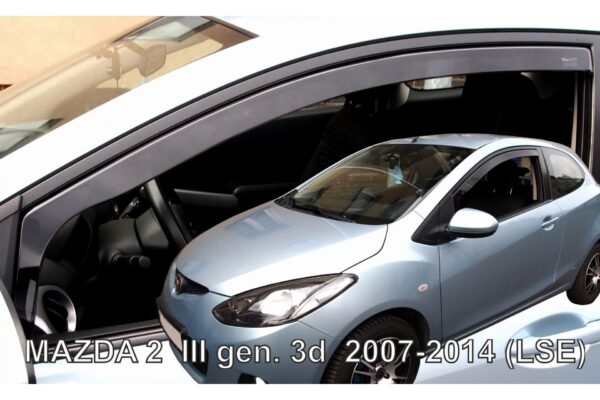 Heko ΑΝΕΜΟΘΡΑΥΣΤΕΣ ΓΙΑ MAZDA 2 3D 2007-2014 ΗΛΕΚΤΡΙΚΑ ΠΑΡΑΘΥΡΑ ΖΕΥΓΑΡΙ ΑΠΟ ΕΥΚΑΜΠΤΟ ΦΙΜΕ ΠΛΑΣΤΙΚΟ HEKO - 2 ΤΕΜ.