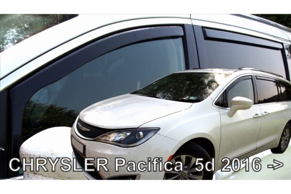 Heko ΑΝΕΜΟΘΡΑΥΣΤΕΣ ΓΙΑ CHRYSLER PACIFICA SW 2016+ ΣΕΤ ΑΥΤΟΚΙΝΗΤΟΥ ΑΠΟ ΕΥΚΑΜΠΤΟ ΦΙΜΕ ΠΛΑΣΤΙΚΟ HEKO - 4 ΤΕΜ.