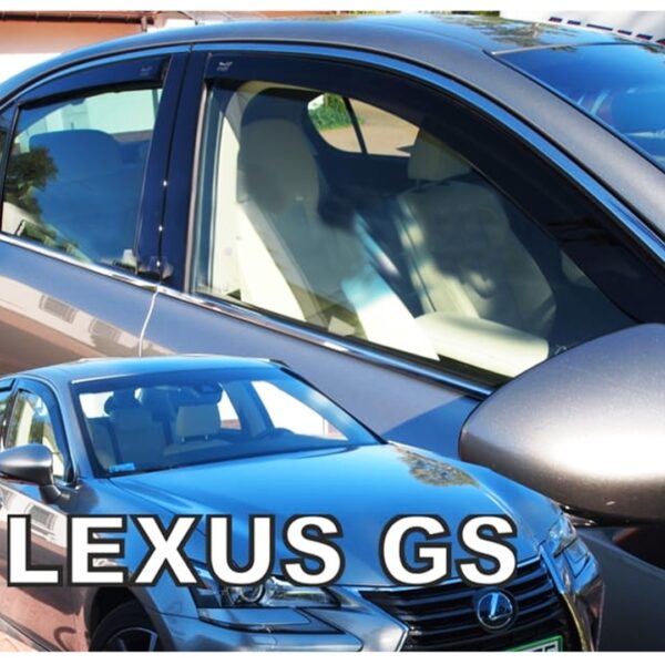 Heko ΑΝΕΜΟΘΡΑΥΣΤΕΣ ΓΙΑ LEXUS GS IV 250 4D 2016+ ΣΕΤ ΑΥΤΟΚΙΝΗΤΟΥ ΑΠΟ ΕΥΚΑΜΠΤΟ ΦΙΜΕ ΠΛΑΣΤΙΚΟ HEKO - 4 ΤΕΜ.