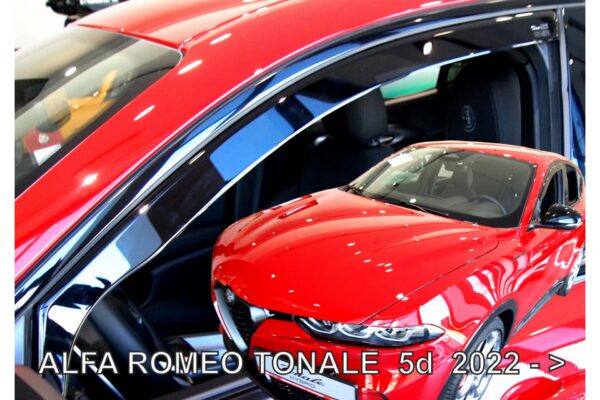 Heko ΑΝΕΜΟΘΡΑΥΣΤΕΣ ΓΙΑ ALFA ROMEO TONALE 5D 2020+  SET ΑΠΟ ΕΥΚΑΜΠΤΟ ΦΙΜΕ ΠΛΑΣΤΙΚΟ HEKO - 4 ΤΕΜ.