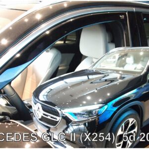 Heko ΑΝΕΜΟΘΡΑΥΣΤΕΣ ΓΙΑ MERCEDES GLC X254 5D 2022+ - ΣΕΤ ΑΥΤΟΚΙΝΗΤΟΥ ΑΠΟ ΕΥΚΑΜΠΤΟ ΦΙΜΕ ΠΛΑΣΤΙΚΟ HEKO - 4 ΤΕΜ.