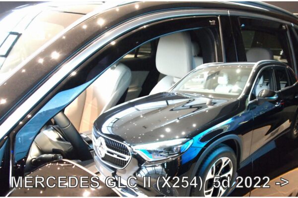 Heko ΑΝΕΜΟΘΡΑΥΣΤΕΣ ΓΙΑ MERCEDES GLC X254 5D 2022+ - ΣΕΤ ΑΥΤΟΚΙΝΗΤΟΥ ΑΠΟ ΕΥΚΑΜΠΤΟ ΦΙΜΕ ΠΛΑΣΤΙΚΟ HEKO - 4 ΤΕΜ.