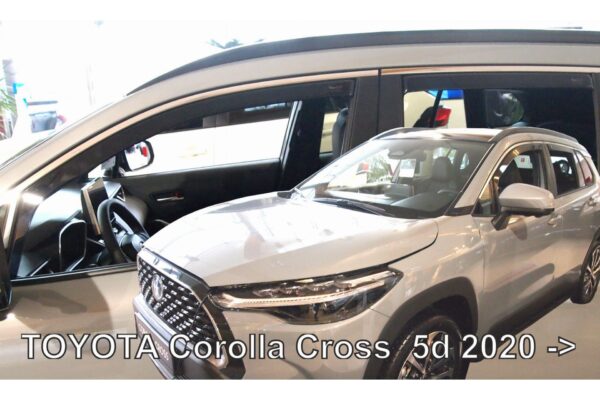 Heko ΑΝΕΜΟΘΡΑΥΣΤΕΣ ΓΙΑ TOYOTA COROLLA CROSS 5D 2020+ ΣΕΤ ΑΥΤΟΚΙΝΗΤΟΥ ΑΠΟ ΕΥΚΑΜΠΤΟ ΦΙΜΕ ΠΛΑΣΤΙΚΟ HEKO - 4 ΤΕΜ.