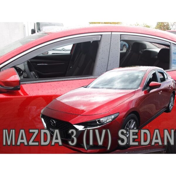 Heko ΑΝΕΜΟΘΡΑΥΣΤΕΣ ΓΙΑ MAZDA 3 4D 2019+ ΣΕΤ ΑΥΤΟΚΙΝΗΤΟΥ ΑΠΟ ΕΥΚΑΜΠΤΟ ΦΙΜΕ ΠΛΑΣΤΙΚΟ HEKO - 4 ΤΕΜ.
