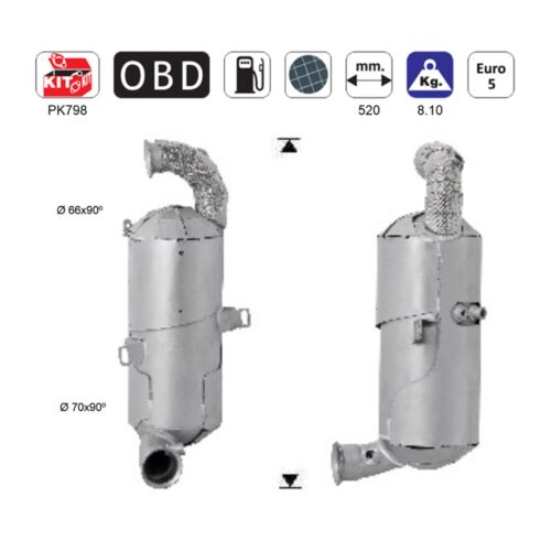 ΦΙΛΤΡΟ DPF ΣΙΛΙΚΟΝΟΥΧΟ ΚΑΡΒΙΔΙΟ SIC CITROEN C3/C4/BERLINGO – PEUGEOT PARTNER/207/208/301/308 1.6TD
