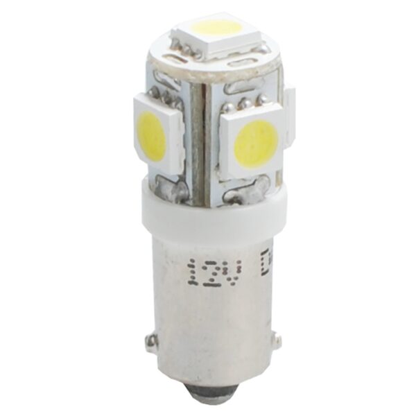 M-Tech T4W 12V 1,2W BA9s (ΜΙΝΙΟΝ) LED 5xSMD5050 ΛΕΥΚΟ BLISTER 2ΤΕΜ. M-TECH