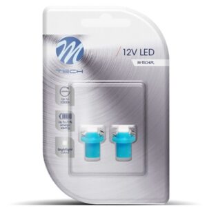M-Tech BAX 12V B8,5d 0,24W LED 1xSMD5050 ΜΠΛΕ BLISTER 2ΤΕΜ. M-TECH