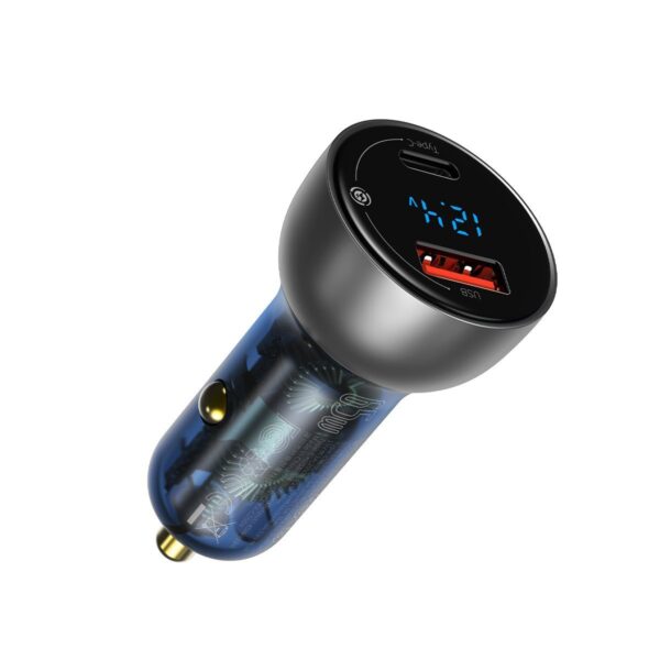 Amio ΦΟΡΤΙΣΤΗΣ ΑΝΑΠΤΗΡΑ ΜΕ 2 ΘΥΡΕΣ USB (USB + USB-C) 12V 3000mA  ΚΑΙ ΒΟΛΤΟΜΕΤΡΟ ΑΜΙΟ - 1 ΤΕΜ. - Image 2