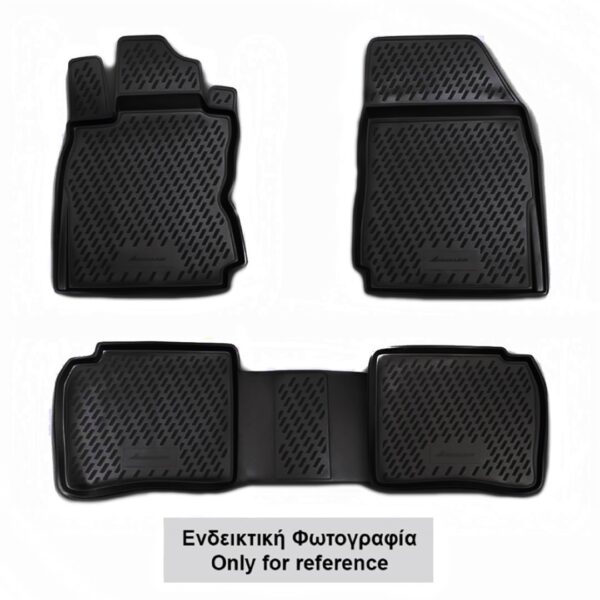 Novline ΜΑΡΚΕ ΠΑΤΑΚΙΑ ΣΕ ΣΚΑΦΗ TPE ΛΑΣΤΙΧΟ ΓΙΑ DACIA LOGAN 2016+  (ΜΑΥΡΟ) - 4 ΤΕΜ.