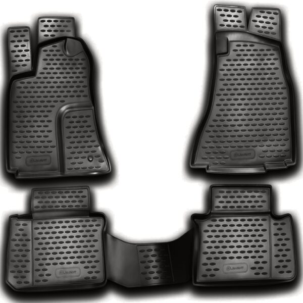 Novline ΜΑΡΚΕ ΠΑΤΑΚΙΑ ΣΕ ΣΚΑΦΗ TPE ΛΑΣΤΙΧΟ ΓΙΑ CHRYSLER 300C 05/2005-2010  ΣΕ ΑΝΘΡΑΚΙ ΣΚΟΥΡΟ ΓΚΡΙ ΧΡΩΜΑ NOVLINE - 4 ΤΕΜ.