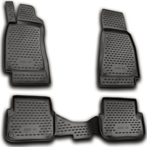 Novline ΜΑΡΚΕ ΠΑΤΑΚΙΑ ΣΕ ΣΚΑΦΗ TPE ΛΑΣΤΙΧΟ ΓΙΑ AUDI A6 2006-2011  ΣΕ ΑΝΘΡΑΚΙ ΣΚΟΥΡΟ ΓΚΡΙ ΧΡΩΜΑ NOVLINE - 4 ΤΕΜ.