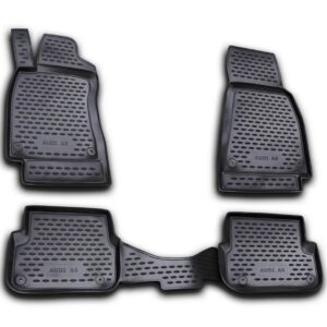 Novline ΠΑΤΑΚΙΑ ΣΕ ΣΚΑΦΗ TPE ΛΑΣΤΙΧΟ ΓΙΑ AUDI A6 C6 2006-2011  ΣΕ ΜΑΥΡΟ ΧΡΩΜΑ NOVLINE - 4 ΤΕΜ.