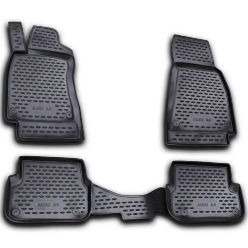 Novline ΜΑΡΚΕ ΠΑΤΑΚΙΑ ΣΕ ΣΚΑΦΗ TPE ΛΑΣΤΙΧΟ ΓΙΑ AUDI A6 C6 2006-2011  ΣΕ ΜΑΥΡΟ ΧΡΩΜΑ NOVLINE – 4 ΤΕΜ.