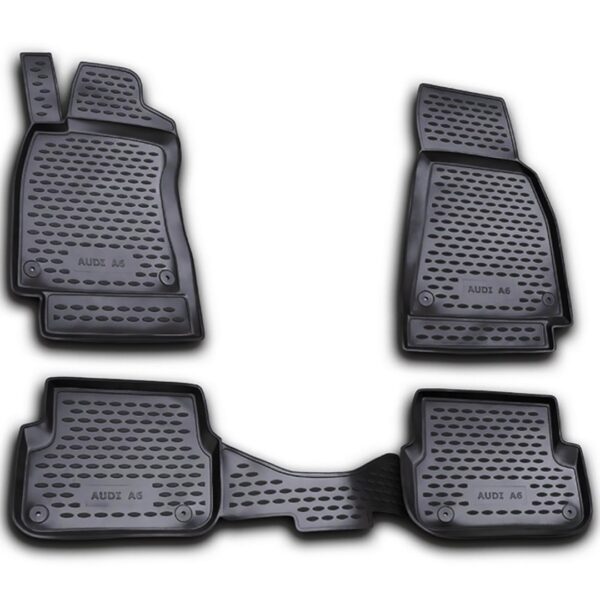 Novline ΜΑΡΚΕ ΠΑΤΑΚΙΑ ΣΕ ΣΚΑΦΗ TPE ΛΑΣΤΙΧΟ ΓΙΑ AUDI A6 C6 2006-2011  ΣΕ ΜΑΥΡΟ ΧΡΩΜΑ NOVLINE - 4 ΤΕΜ.