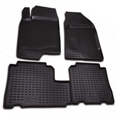 Novline ΜΑΡΚΕ ΠΑΤΑΚΙΑ ΣΕ ΣΚΑΦΗ TPE ΛΑΣΤΙΧΟ ΓΙΑ CHEVROLET CAPTIVA 2006-2011  ΣΕ ΜΑΥΡΟ ΧΡΩΜΑ NOVLINE – 4 ΤΕΜ.