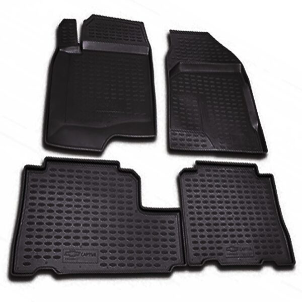 Novline ΜΑΡΚΕ ΠΑΤΑΚΙΑ ΣΕ ΣΚΑΦΗ TPE ΛΑΣΤΙΧΟ ΓΙΑ CHEVROLET CAPTIVA 2006-2011  ΣΕ ΜΑΥΡΟ ΧΡΩΜΑ NOVLINE - 4 ΤΕΜ.