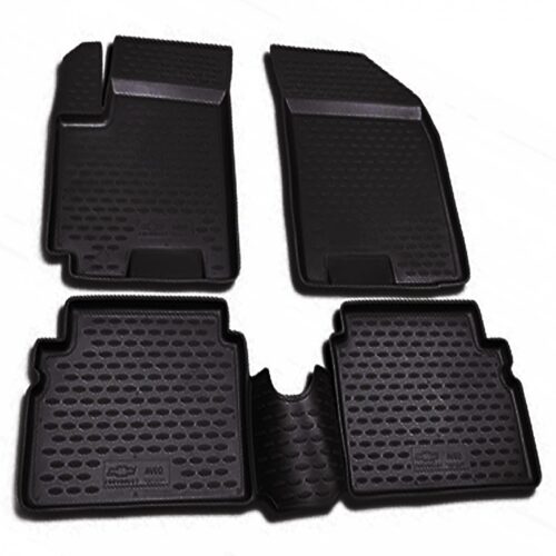 Novline ΜΑΡΚΕ ΠΑΤΑΚΙΑ ΣΕ ΣΚΑΦΗ TPE ΛΑΣΤΙΧΟ ΓΙΑ CHEVROLET AVEO 5D 2012-2015  ΣΕ ΜΑΥΡΟ ΧΡΩΜΑ NOVLINE – 4 ΤΕΜ.