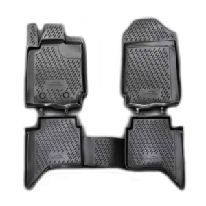 Novline ΜΑΡΚΕ ΠΑΤΑΚΙΑ ΣΕ ΣΚΑΦΗ TPE ΛΑΣΤΙΧΟ ΓΙΑ FORD RANGER 4D 2011+  ΣΕ ΑΝΘΡΑΚΙ ΣΚΟΥΡΟ ΓΚΡΙ ΧΡΩΜΑ NOVLINE - 4 ΤΕΜ.