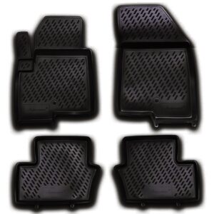 Novline ΜΑΡΚΕ ΠΑΤΑΚΙΑ ΣΕ ΣΚΑΦΗ TPE ΛΑΣΤΙΧΟ ΓΙΑ JEEP COMPASS 5D 2011-2016  ΣΕ ΜΑΥΡΟ ΧΡΩΜΑ NOVLINE - 4 ΤΕΜ.