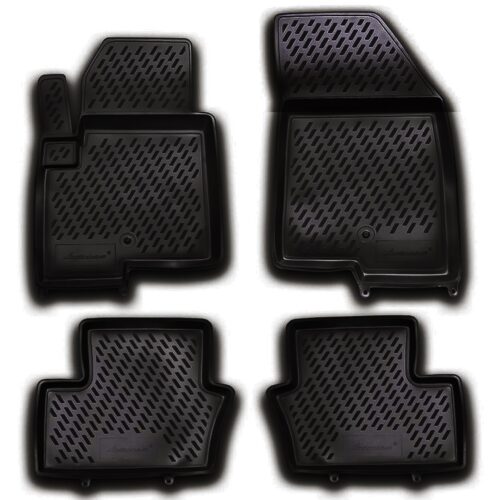 Novline ΜΑΡΚΕ ΠΑΤΑΚΙΑ ΣΕ ΣΚΑΦΗ TPE ΛΑΣΤΙΧΟ ΓΙΑ JEEP COMPASS 5D 2011-2016  ΣΕ ΜΑΥΡΟ ΧΡΩΜΑ NOVLINE – 4 ΤΕΜ.