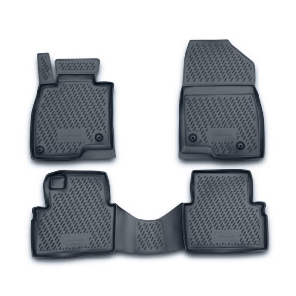 Novline ΜΑΡΚΕ ΠΑΤΑΚΙΑ ΣΕ ΣΚΑΦΗ TPE ΛΑΣΤΙΧΟ ΓΙΑ MAZDA 3 5D 01/2014-2019  ΣΕ ΑΝΘΡΑΚΙ ΣΚΟΥΡΟ ΓΚΡΙ ΧΡΩΜΑ NOVLINE - 4 ΤΕΜ.
