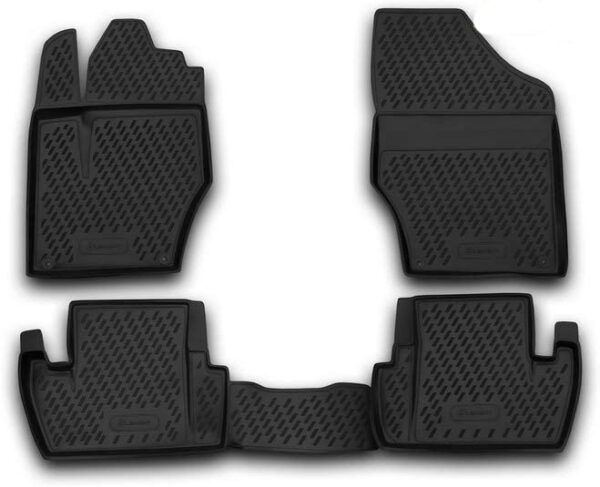 Novline ΜΑΡΚΕ ΠΑΤΑΚΙΑ ΣΕ ΣΚΑΦΗ TPE ΛΑΣΤΙΧΟ ΓΙΑ PEUGEOT 107 / 308 07/2005-2013  ΣΕ ΜΑΥΡΟ ΧΡΩΜΑ NOVLINE - 4 ΤΕΜ.