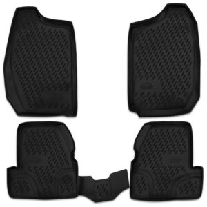 Novline ΜΑΡΚΕ ΠΑΤΑΚΙΑ ΣΕ ΣΚΑΦΗ TPE ΛΑΣΤΙΧΟ ΓΙΑ SUZUKI JIMNY 3D 2001-2018  ΣΕ ΜΑΥΡΟ ΧΡΩΜΑ NOVLINE - 4 ΤΕΜ.
