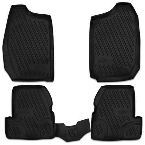 Novline ΜΑΡΚΕ ΠΑΤΑΚΙΑ ΣΕ ΣΚΑΦΗ TPE ΛΑΣΤΙΧΟ ΓΙΑ SUZUKI JIMNY 3D 2001-2018  ΣΕ ΜΑΥΡΟ ΧΡΩΜΑ NOVLINE – 4 ΤΕΜ.
