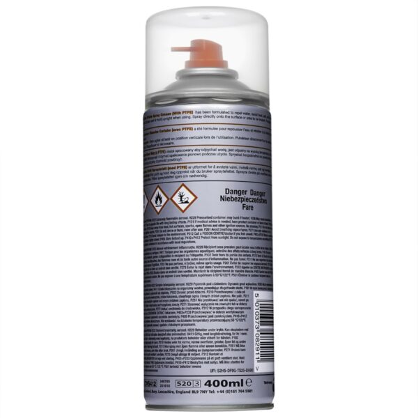 CarPlan ΣΠΡΕΥ ΛΕΥΚΟΥ ΓΡΑΣΣΟΥ CARLUBE WHITE SPRAY GREASE 400ML - Image 2
