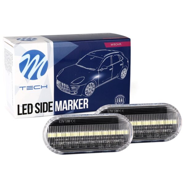 M-Tech VW GOLF 3+4 /POLO 6N/9N/PASSAT 96>/T5/SHARAN 18LED (2χ9) SMD 2 ΧΡΗΣΕΩΝ ΠΛΑΙΝΑ ΦΛΑΣ ΦΤΕΡΟΥ ΔΙΑΦΑΝΑ - Image 2