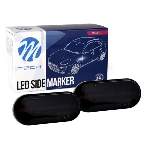 M-Tech VW GOLF 3+4 /POLO 6N/9N/6N2 /PASSAT/T5/SHARAN 18LED (2χ9) SMD ΠΛΑΙΝΑ ΦΛΑΣ ΦΤΕΡΟΥ ΜΑΥΡΑ 2ΤΕΜ - Image 2
