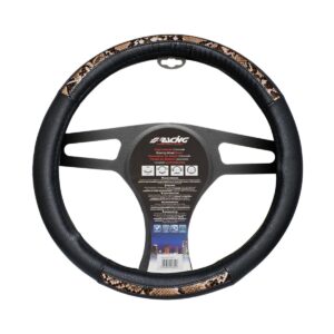 Simoni Racing ΚΑΛΥΜΜΑ ΤΙΜΟΝΙΟΥ SNAKE ΟΙΚΟΛΟΓΙΚΟ ΔΕΡΜΑ ΜΑΥΡΟ (M) 37-39cm SIMONI RACING - 1 TEM