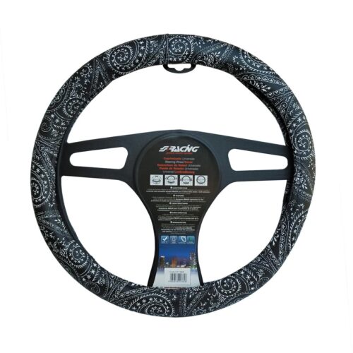 Simoni Racing ΚΑΛΥΜΜΑ ΤΙΜΟΝΙΟΥ BANDANA BLACK ΟΙΚΟΛΟΓΙΚΟ ΔΕΡΜΑ ΜΑΥΡΟ (M) 37-39cm  SIMONI RACING – 1 TEM