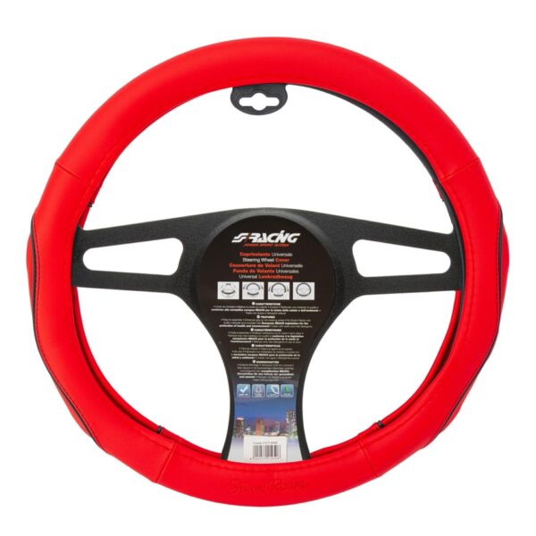 Simoni Racing ΚΑΛΥΜΜΑ ΤΙΜΟΝΙΟΥ PRETTY RED ΚΟΚΚΙΝΟ ΟΙΚΟΛΟΓΙΚΟ ΔΕΡΜΑ 37-39cm SIMONI RACING - 1 TEM.