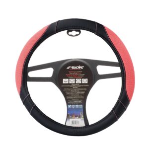 Simoni Racing ΚΑΛΥΜΜΑ ΤΙΜΟΝΙΟΥ COTTON PINK ΜΑΥΡΟ ΜΕ ΡΟΖ ΟΙΚΟΛΟΓΙΚΟ ΔΕΡΜΑ 37-39cm SIMONI RACING - 1 TEM.