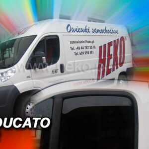 Heko ΑΝΕΜΟΘΡΑΥΣΤΕΣ ΓΙΑ FIAT DUCATO 2006-2020 / CITROEN JUMPER 3 ΚΟΝΤΟΣ ΖΕΥΓΑΡΙ ΑΠΟ ΕΥΚΑΜΠΤΟ ΦΙΜΕ ΠΛΑΣΤΙΚΟ HEKO - 2 ΤΕΜ.