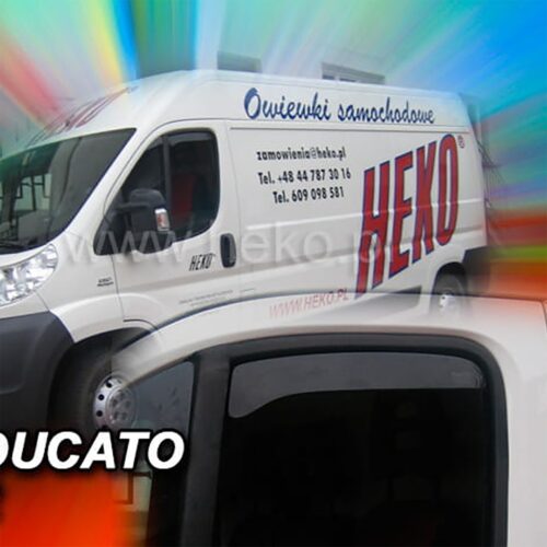 Heko ΑΝΕΜΟΘΡΑΥΣΤΕΣ ΓΙΑ FIAT DUCATO 2006-2020 / CITROEN JUMPER 3 ΚΟΝΤΟΣ ΖΕΥΓΑΡΙ ΑΠΟ ΕΥΚΑΜΠΤΟ ΦΙΜΕ ΠΛΑΣΤΙΚΟ HEKO – 2 ΤΕΜ.