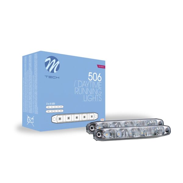 M-Tech ΠΡΟΣΘΕΤΟ DAYTIME DRL 506SE 12V - OSRAM - ΔΙΕΘΝΕΣ (ΜΕ 2X5HP LED - 160X35mm - 53X25mm) - 2 ΤΕΜ. M-TECH - Image 3