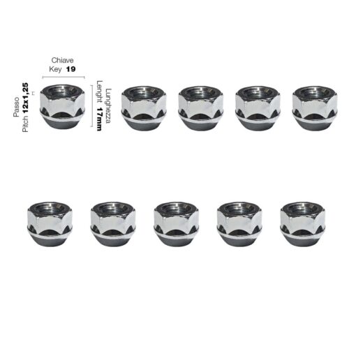 Simoni Racing ΠΑΞΙΜΑΔΙ ΚΩΝΙΚΟ 12χ1,25 (17mm) (19) 10ΤΕΜ.