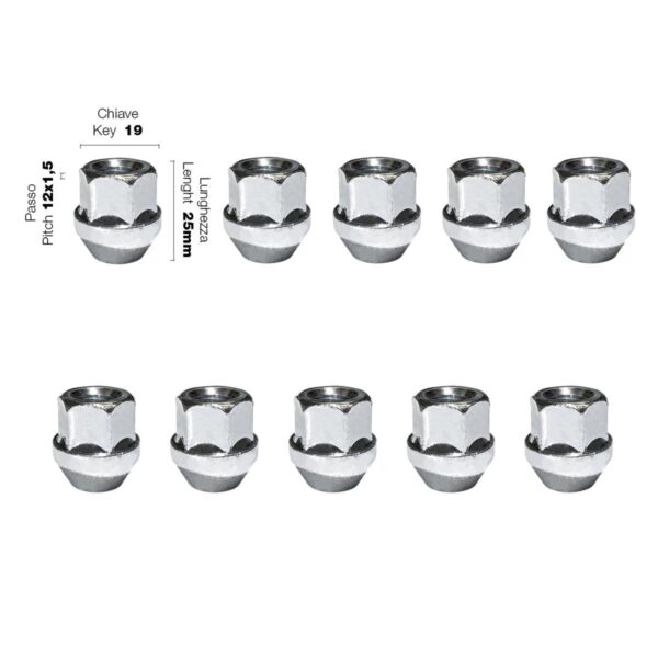 Simoni Racing ΠΑΞΙΜΑΔΙ ΚΩΝΙΚΟ 12χ1,50 (25mm) (19) 10ΤΕΜ.