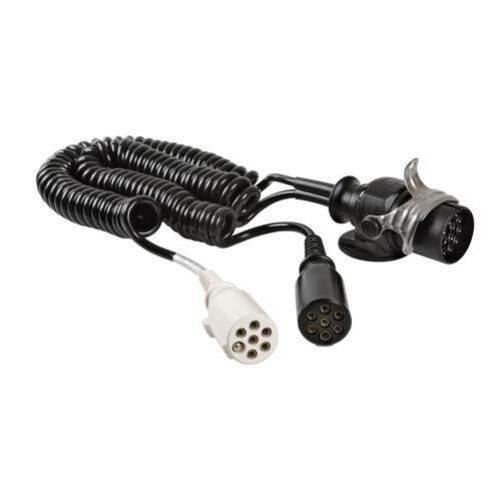 Lampa ΑΝΤΑΠΤΟΡΑΣ ΔΙΠΛΟΣ ΦΟΡΤΗΓΟΥ 24V 24N-S/15ΠΟΛΩΝ ΜΕ ΚΑΛΩΔΙΟ ΣΠΥΡΑΛ 4.5m ERICH JAEGER