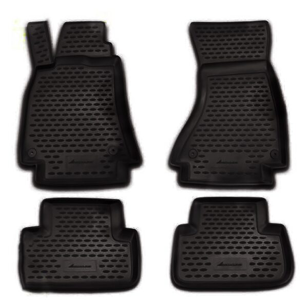 Novline ΜΑΡΚΕ ΠΑΤΑΚΙΑ ΣΕ ΣΚΑΦΗ TPE ΛΑΣΤΙΧΟ ΓΙΑ AUDI A4 B6 4D 2000-2007  ΣΕ ΜΑΥΡΟ ΧΡΩΜΑ NOVLINE - 4 ΤΕΜ.