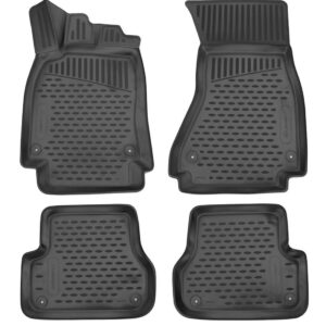 Novline ΜΑΡΚΕ ΠΑΤΑΚΙΑ ΣΕ ΣΚΑΦΗ TPE ΛΑΣΤΙΧΟ ΓΙΑ AUDI A6 C7 AVANT / ALLROAD 2011+  ΣΕ ΜΑΥΡΟ ΧΡΩΜΑ NOVLINE - 4 ΤΕΜ.