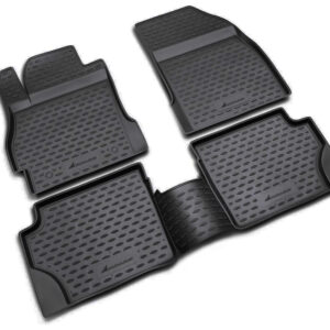 Novline ΠΑΤΑΚΙΑ ΣΕ ΣΚΑΦΗ TPE ΛΑΣΤΙΧΟ ΓΙΑ MAZDA 2 10/2007+  ΣΕ ΜΑΥΡΟ ΧΡΩΜΑ NOVLINE - 4 ΤΕΜ.