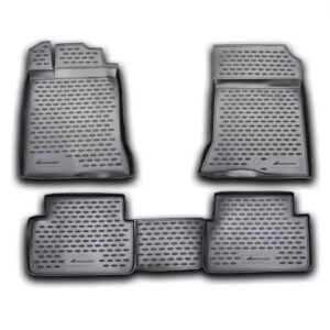 Novline ΜΑΡΚΕ ΠΑΤΑΚΙΑ ΣΕ ΣΚΑΦΗ TPE ΛΑΣΤΙΧΟ ΓΙΑ RENAULT LAGUNA III 10/2007+  ΣΕ ΜΑΥΡΟ ΧΡΩΜΑ NOVLINE - 4 ΤΕΜ.