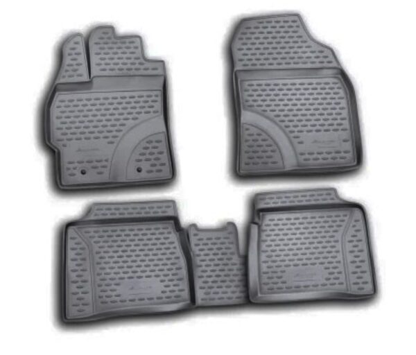 Novline ΜΑΡΚΕ ΠΑΤΑΚΙΑ ΣΕ ΣΚΑΦΗ TPE ΛΑΣΤΙΧΟ ΓΙΑ TOYOTA PRIUS 10/2009-2016  ΣΕ ΜΑΥΡΟ ΧΡΩΜΑ NOVLINE - 4 ΤΕΜ.
