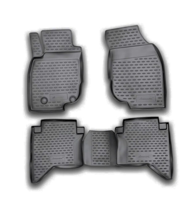 Novline ΜΑΡΚΕ ΠΑΤΑΚΙΑ ΣΕ ΣΚΑΦΗ TPE ΛΑΣΤΙΧΟ ΓΙΑ TOYOTA HILUX 4D 2011-2015  ΣΕ ΜΑΥΡΟ ΧΡΩΜΑ NOVLINE - 4 ΤΕΜ.