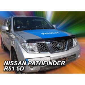 Heko ΑΝΕΜΟΘΡΑΥΣΤΗΣ ΚΑΠΩ ΑΥΤΟΚΙΝΗΤΟΥ ΓΙΑ NISSAN NAVARA D40 2004-2010 / PATHFINDER 5D 2005-2012 ΑΠΟ ΕΥΚΑΜΠΤΟ ΦΙΜΕ ΠΛΑΣΤΙΚΟ HEKO - 1 ΤΕΜ.